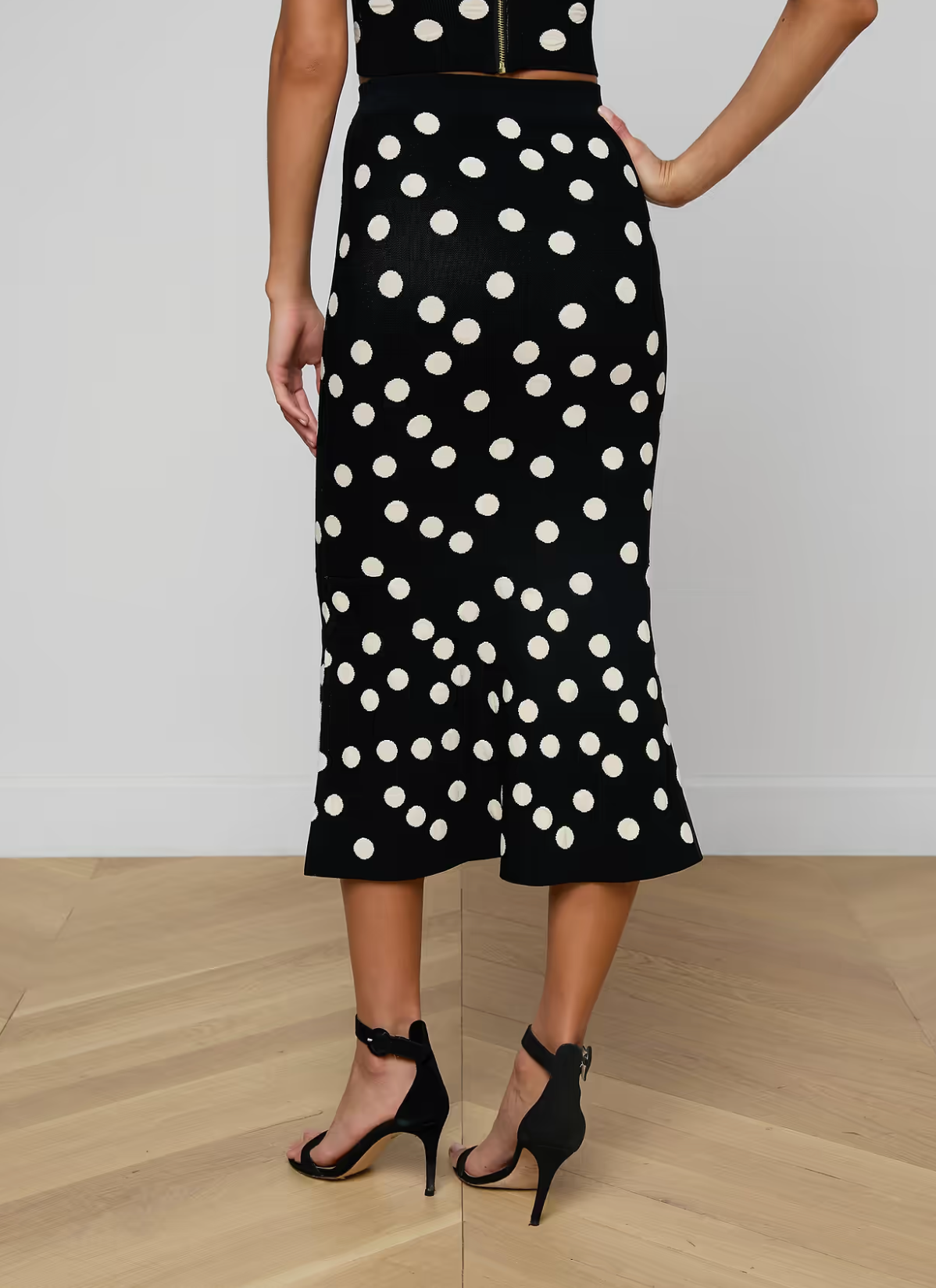 Mae Polka Dot Flare Skirt
