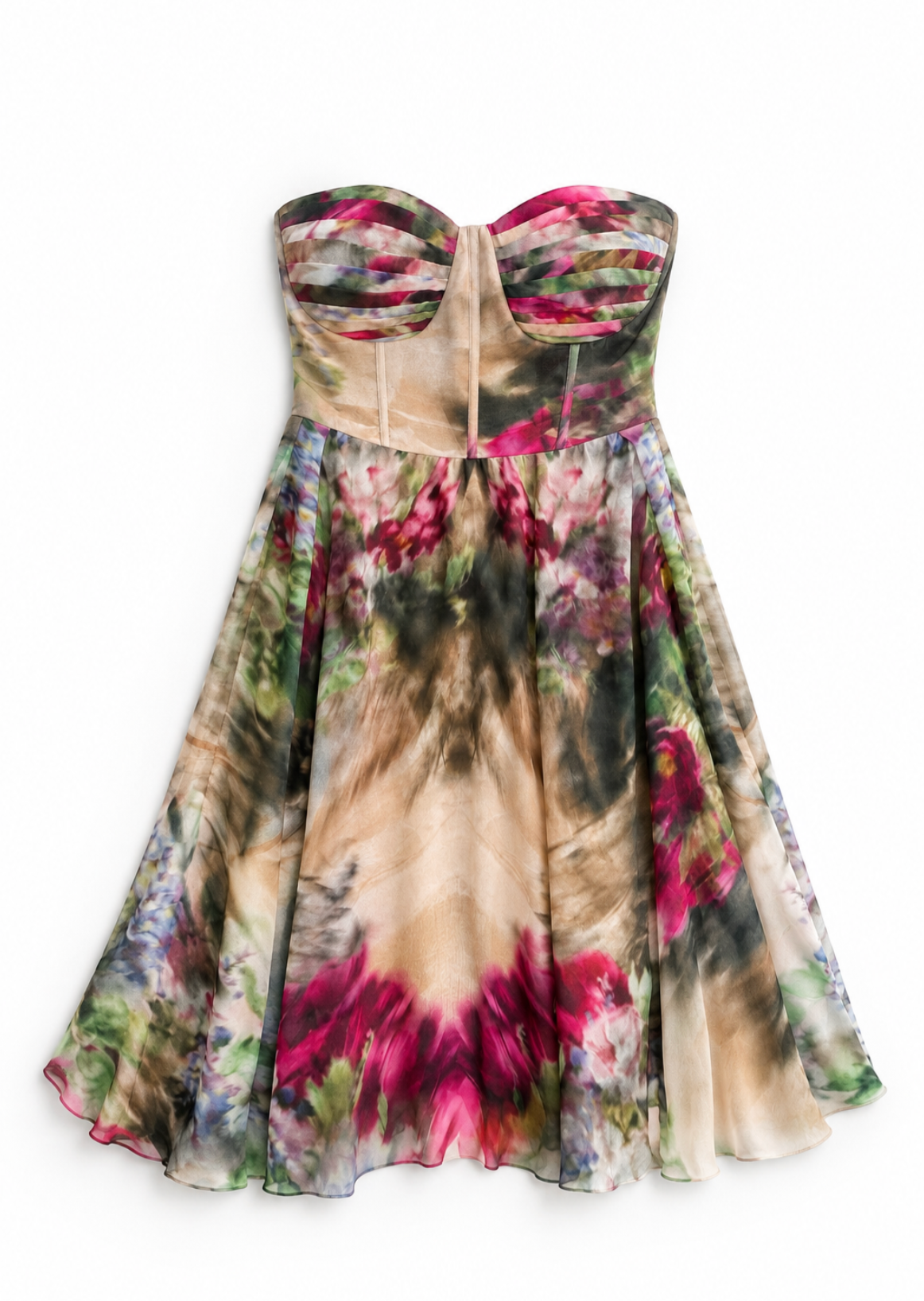 Smoked Petals Mini Dress