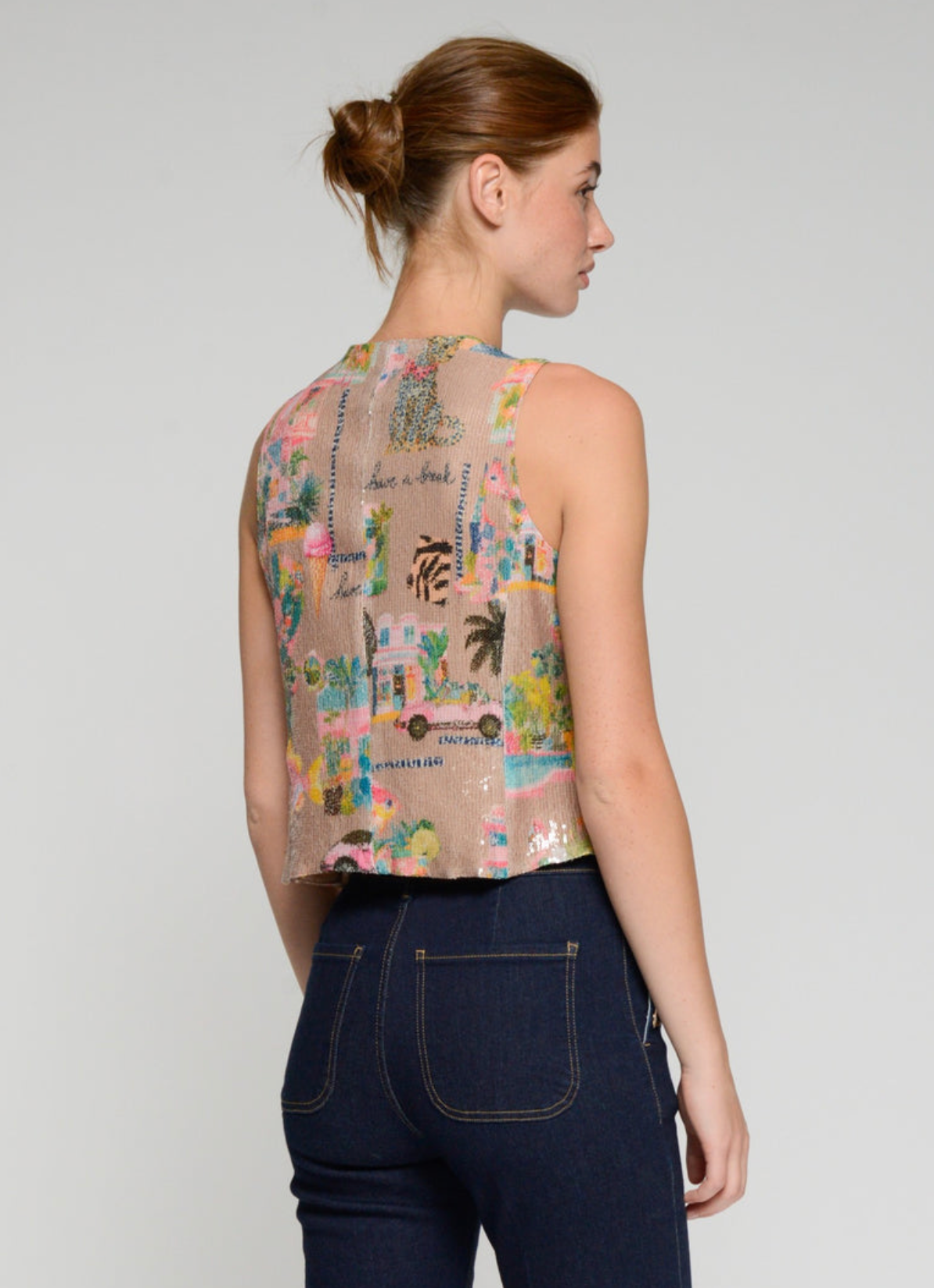 Agata Vest in Sequins