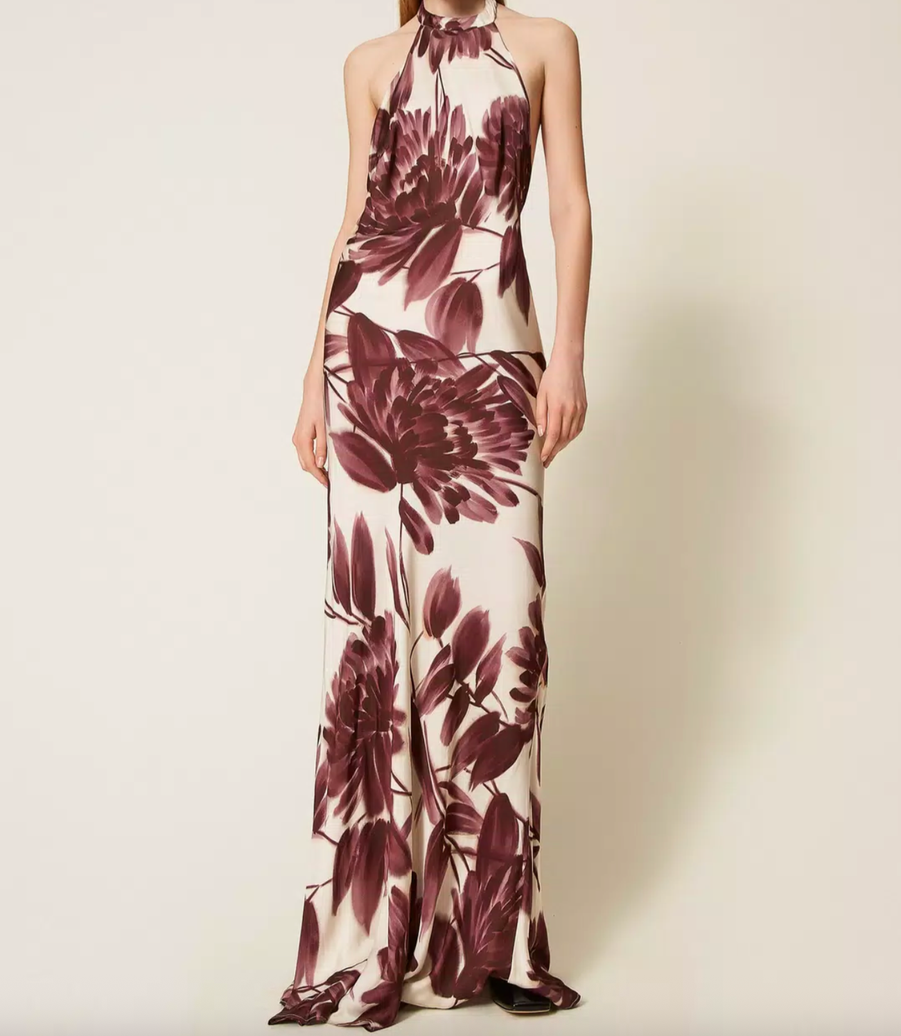 Leather Chiffon Dress - Garbarini Leather Chiffon Dress - Garbarini