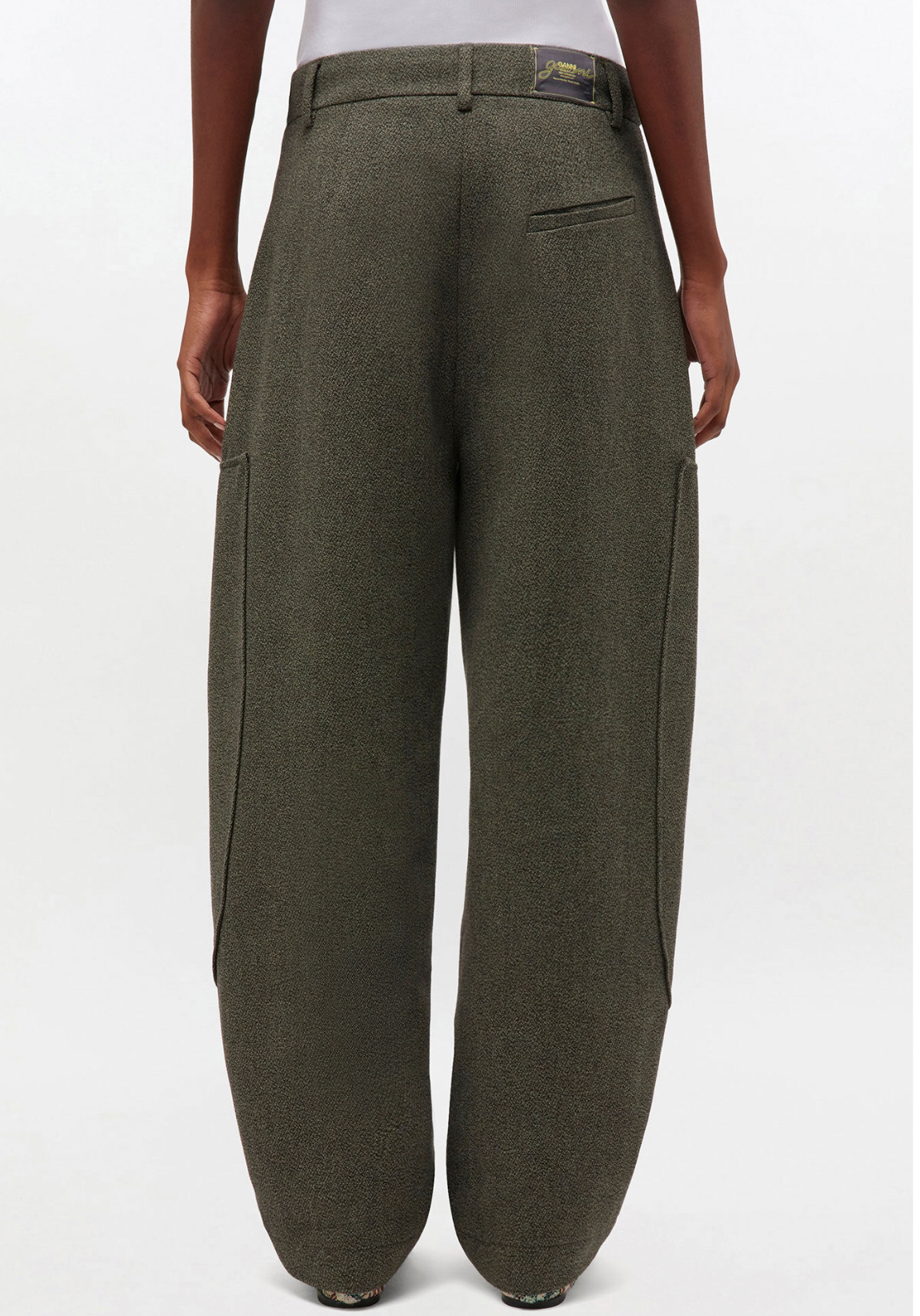 Mouline Suiting Curved Pants