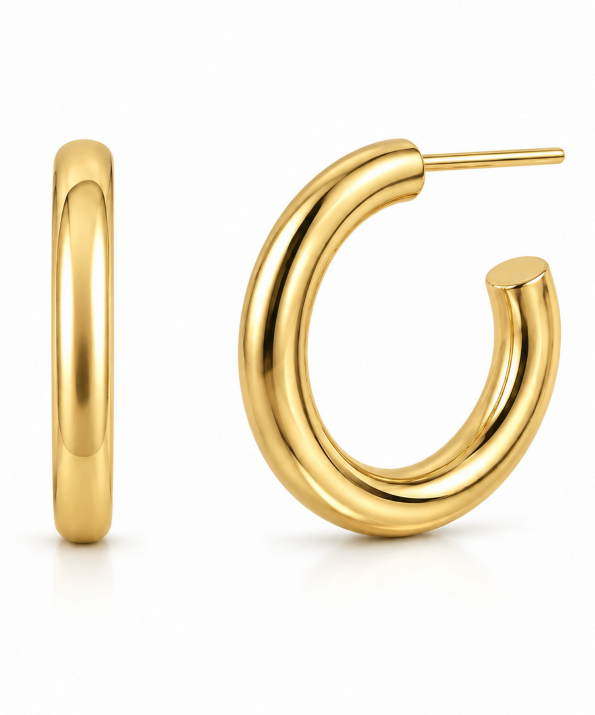 Flora Medium Hoop Earring