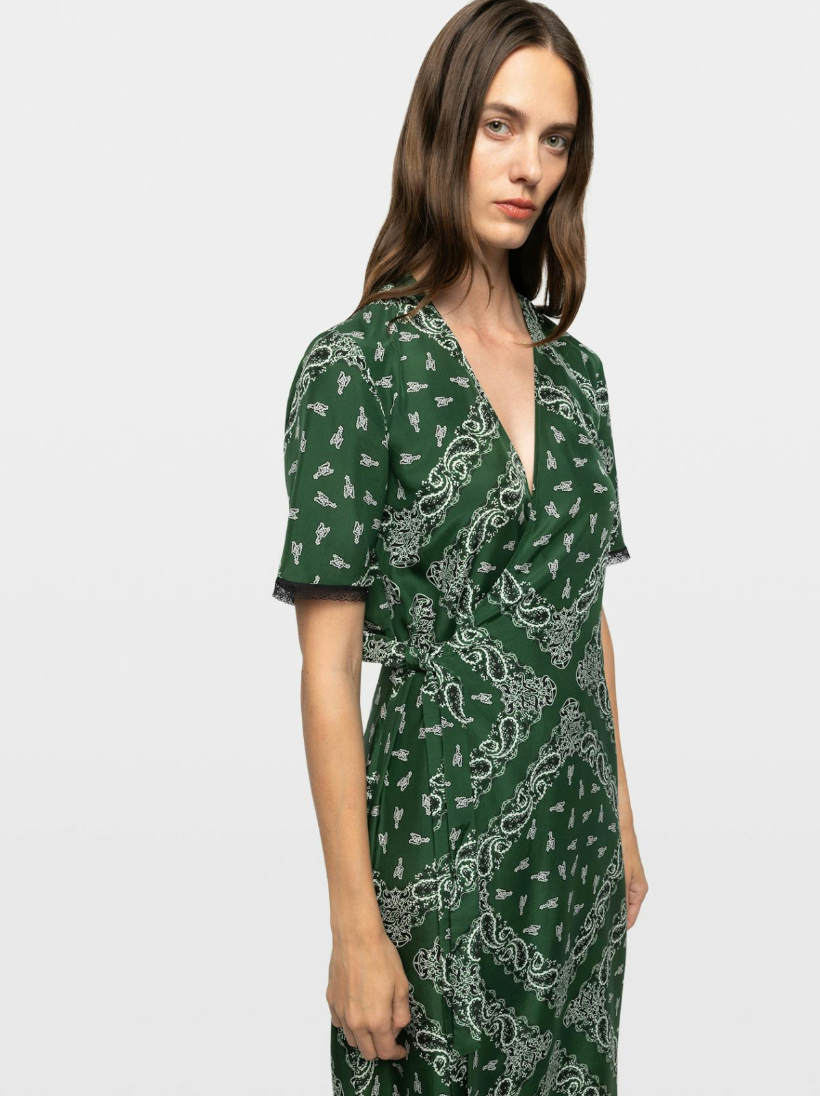 Reforme Silk Bandana Dress