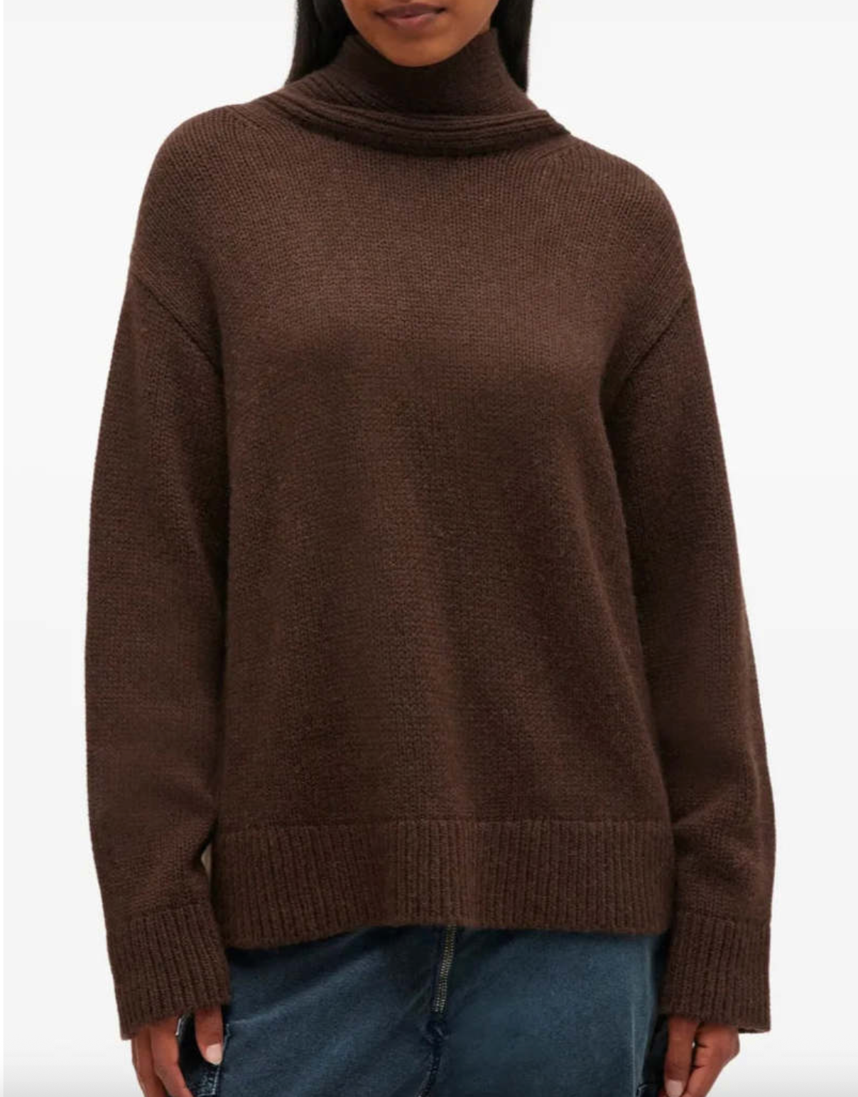 Chunky Yak Mix Open Back Pullover