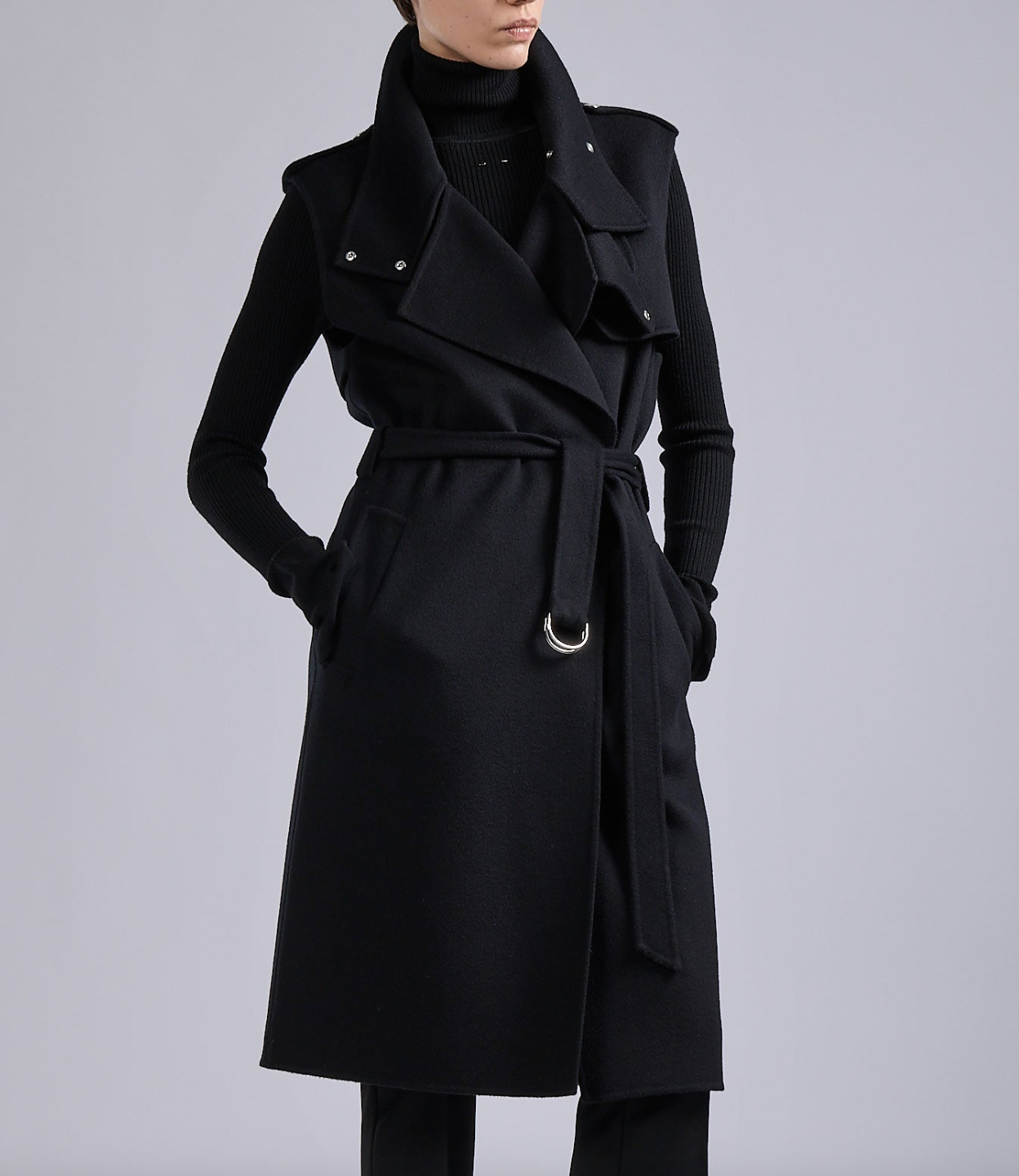 Sleeveless Wool Jacket