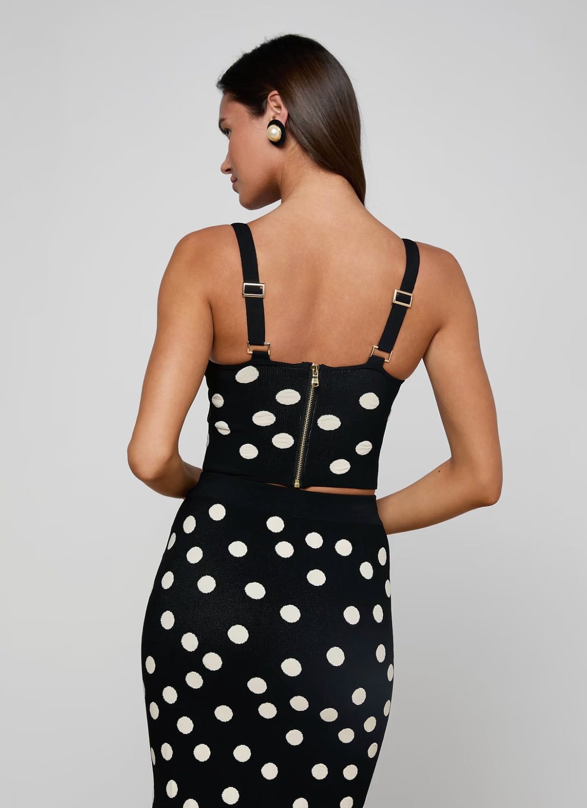 Tula Polka Dot Bra Knit Top
