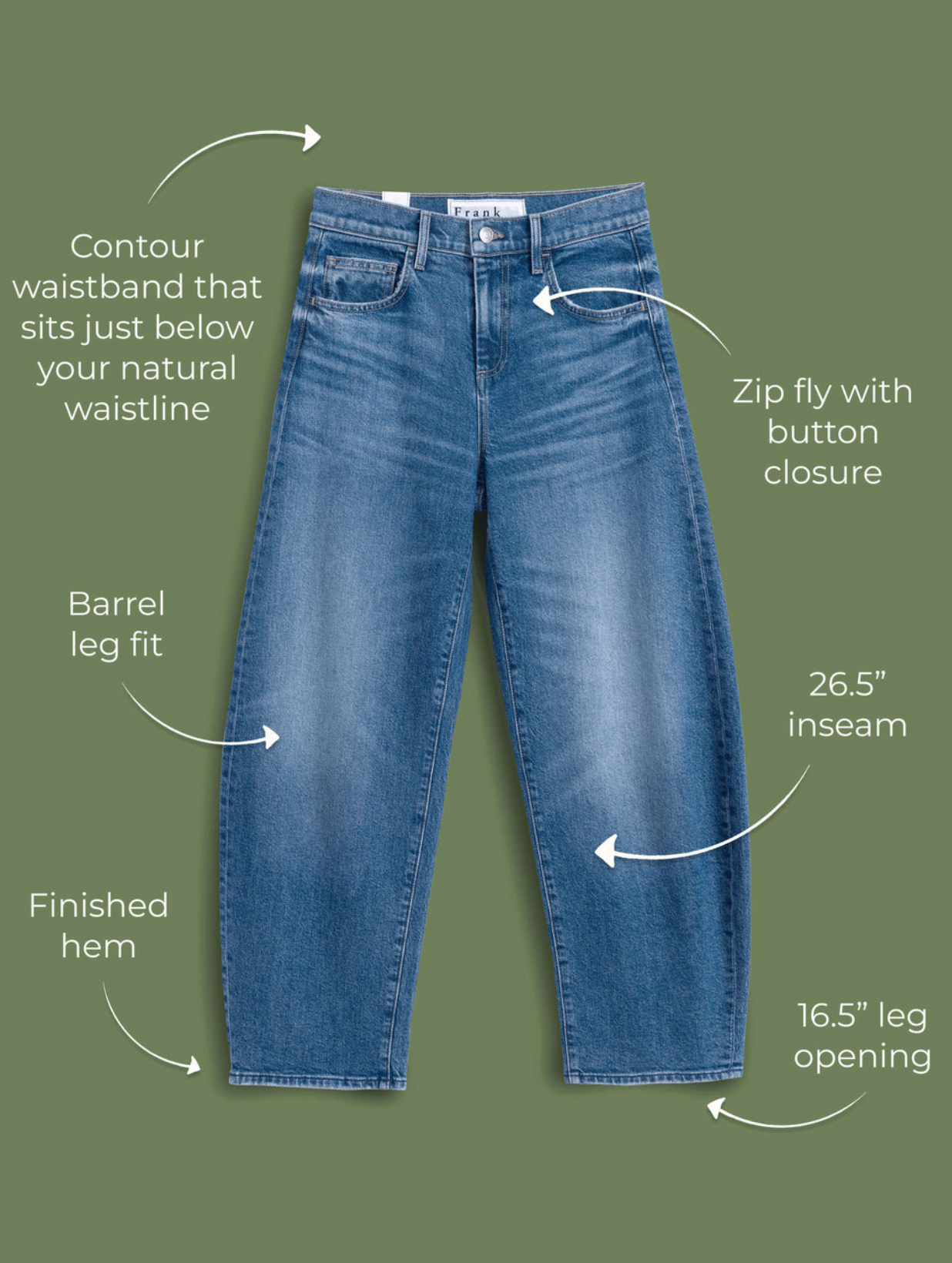 Brennan Barrel Leg Jean - 1978 Wash