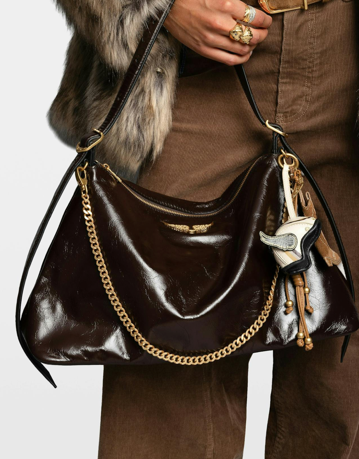 Jim Vintage Patent Bag