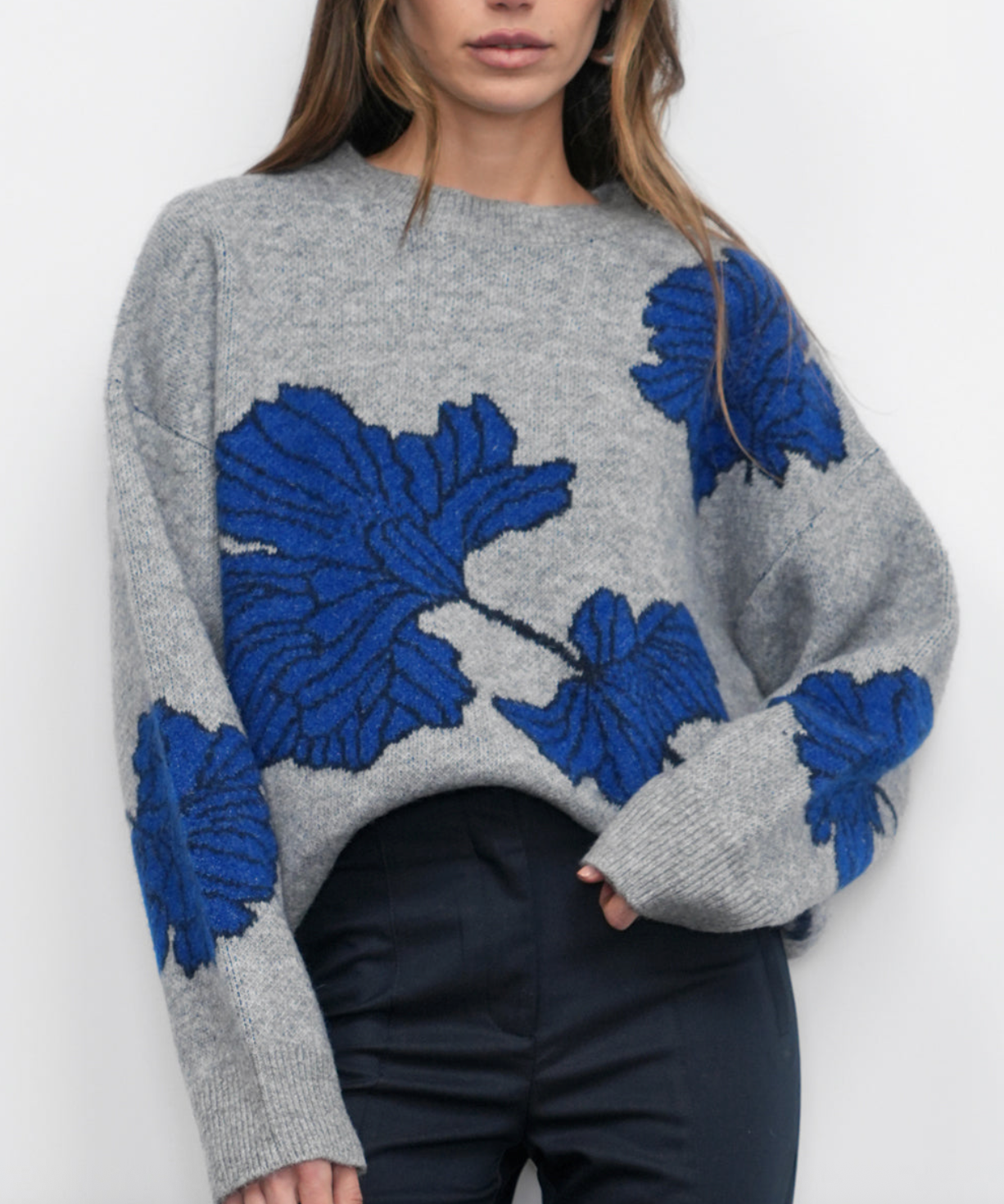 Bennett Intarsia Flower Sweater