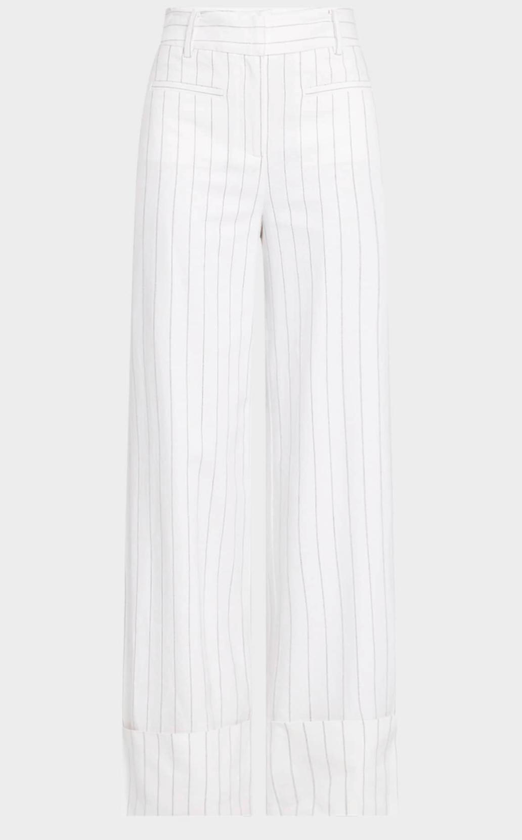 Raquel Pinstripe Linen Pants