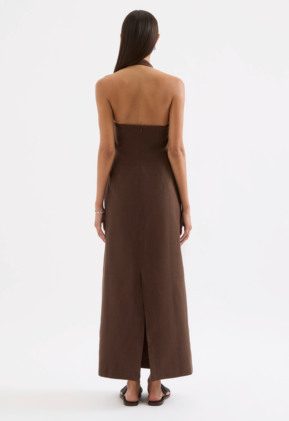 Nude Lucy Zayda Linen Dress - Nude Lucy Designer Linen Mid Length Dress - Garbarini Nude Lucy Zayda Linen Dress - Nude Lucy Designer Linen Mid Length Dress - Garbarini