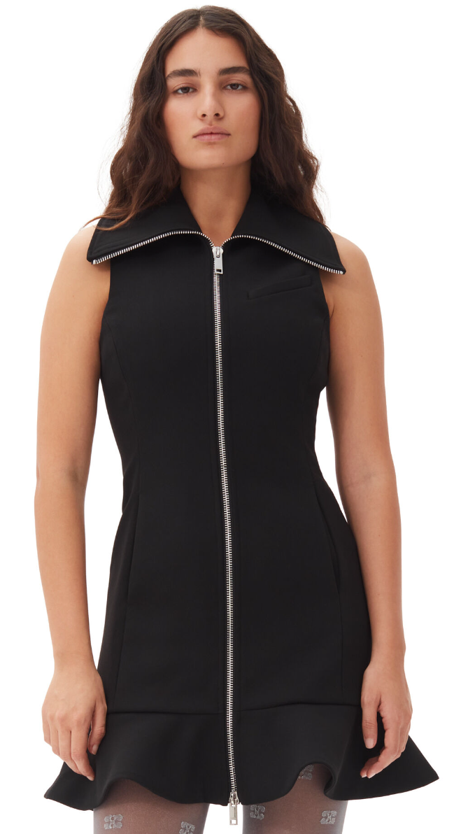 Bonded Crepe Mini Dress