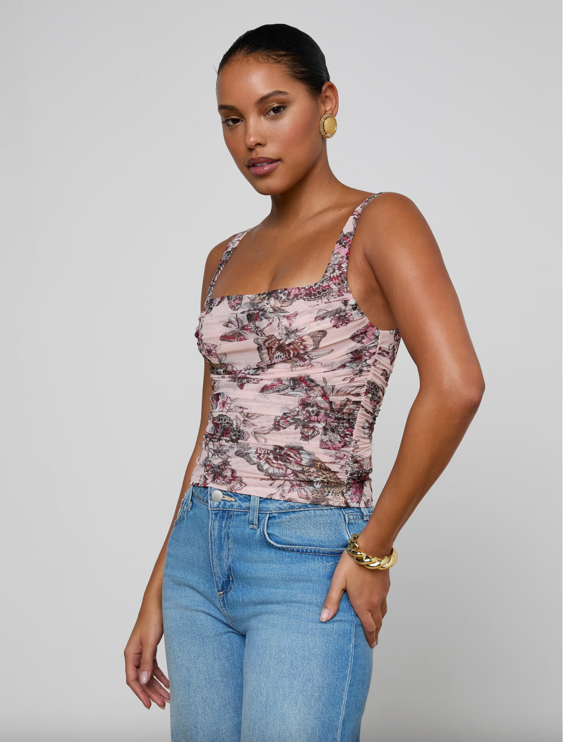 Rasha Shirred Tank