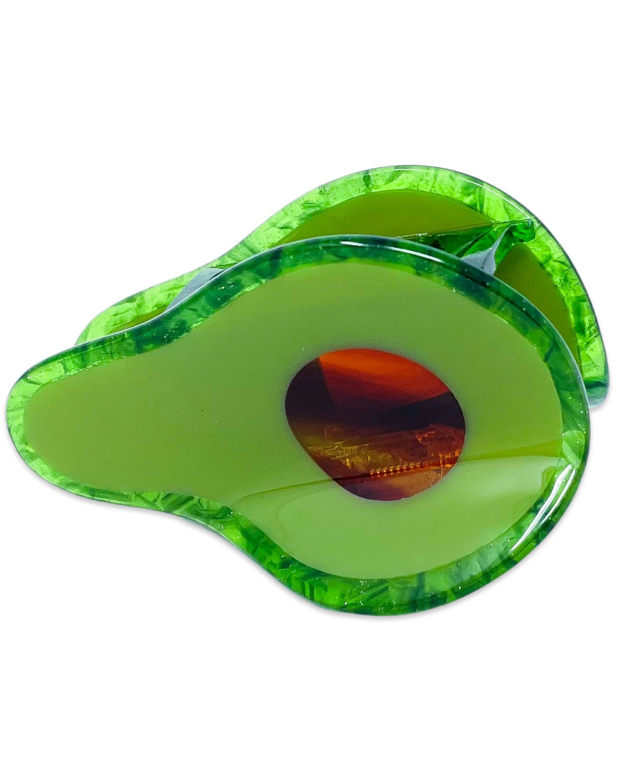Midi Avocado Hair Claw Clip