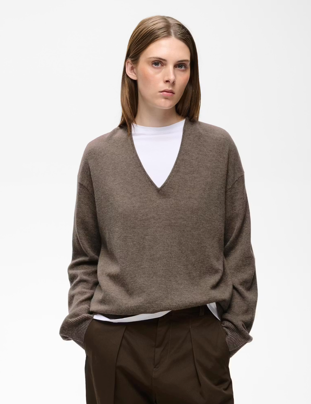 Tally Monika V-Neck Chocolate 