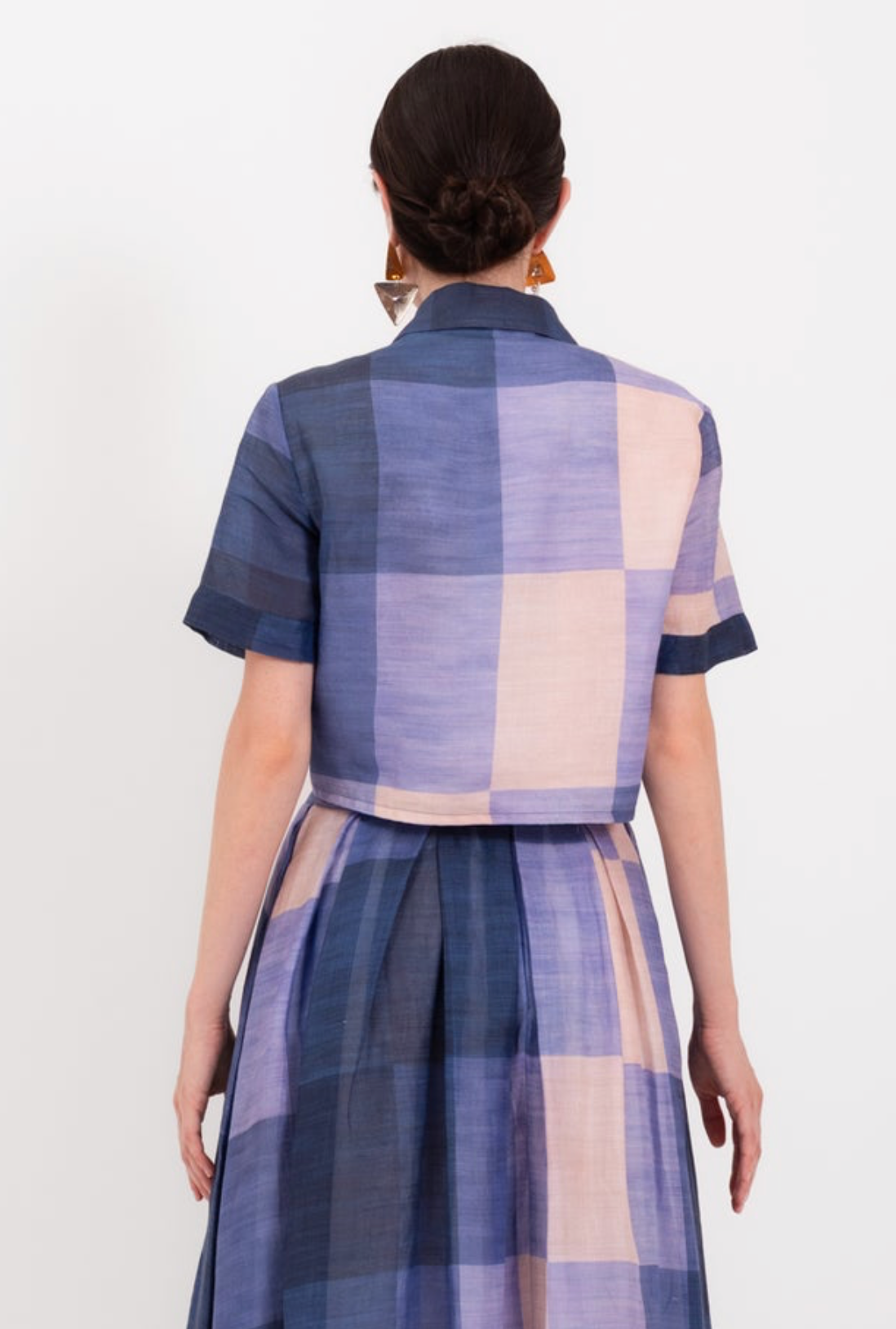 Cropped Tie Front Top