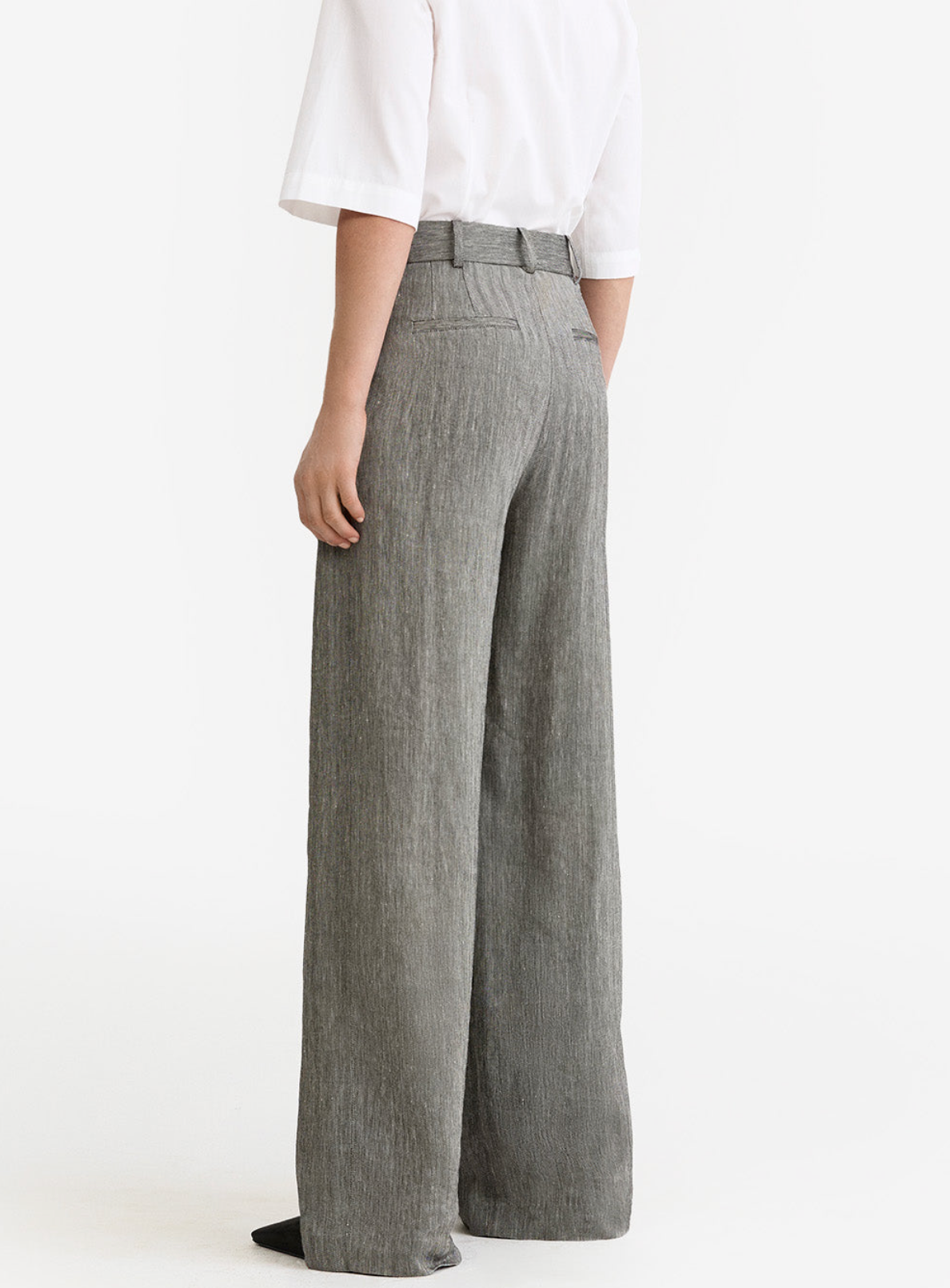 Exposed Zip Pleated Pant