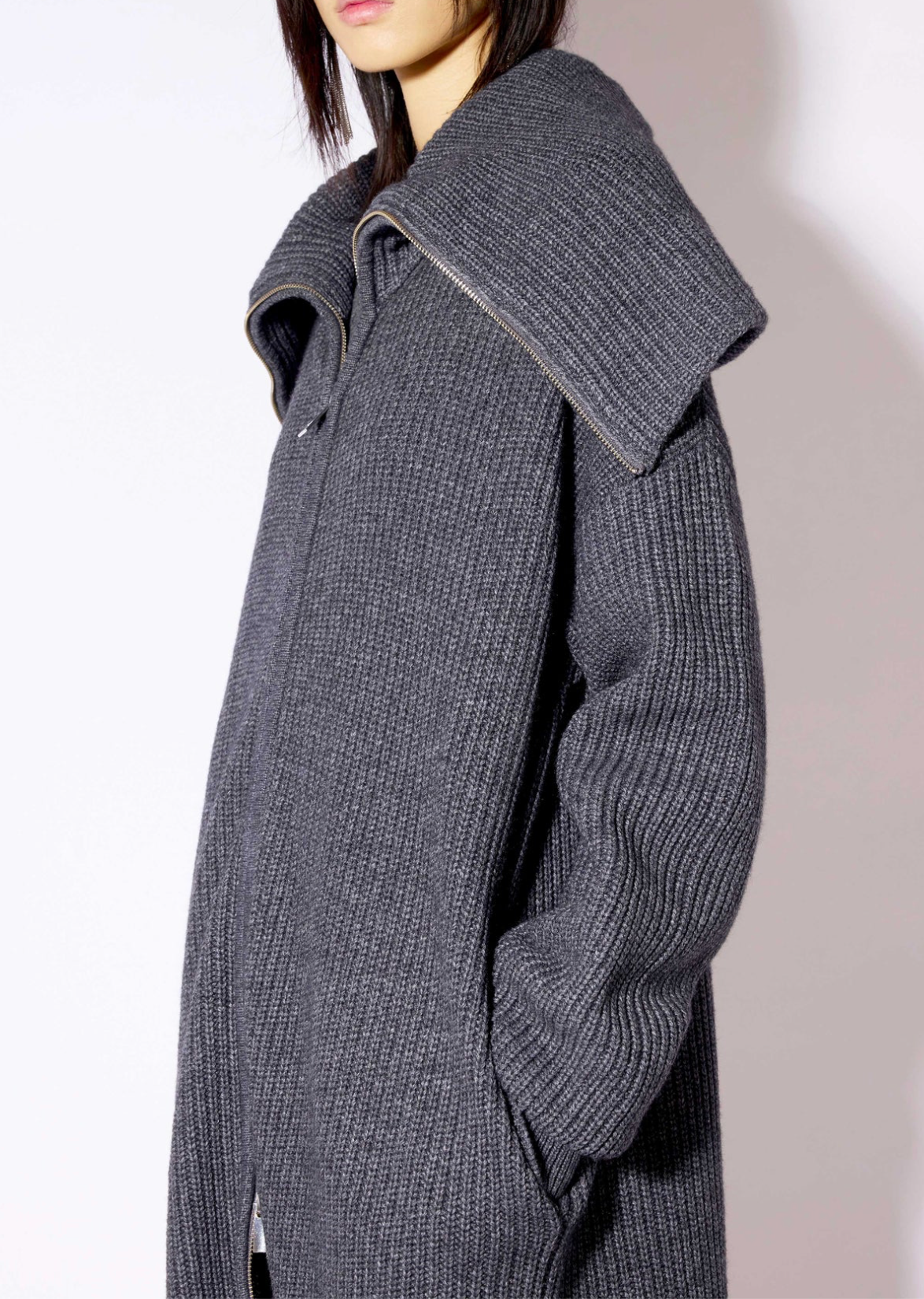 Double Zip Collared Duster