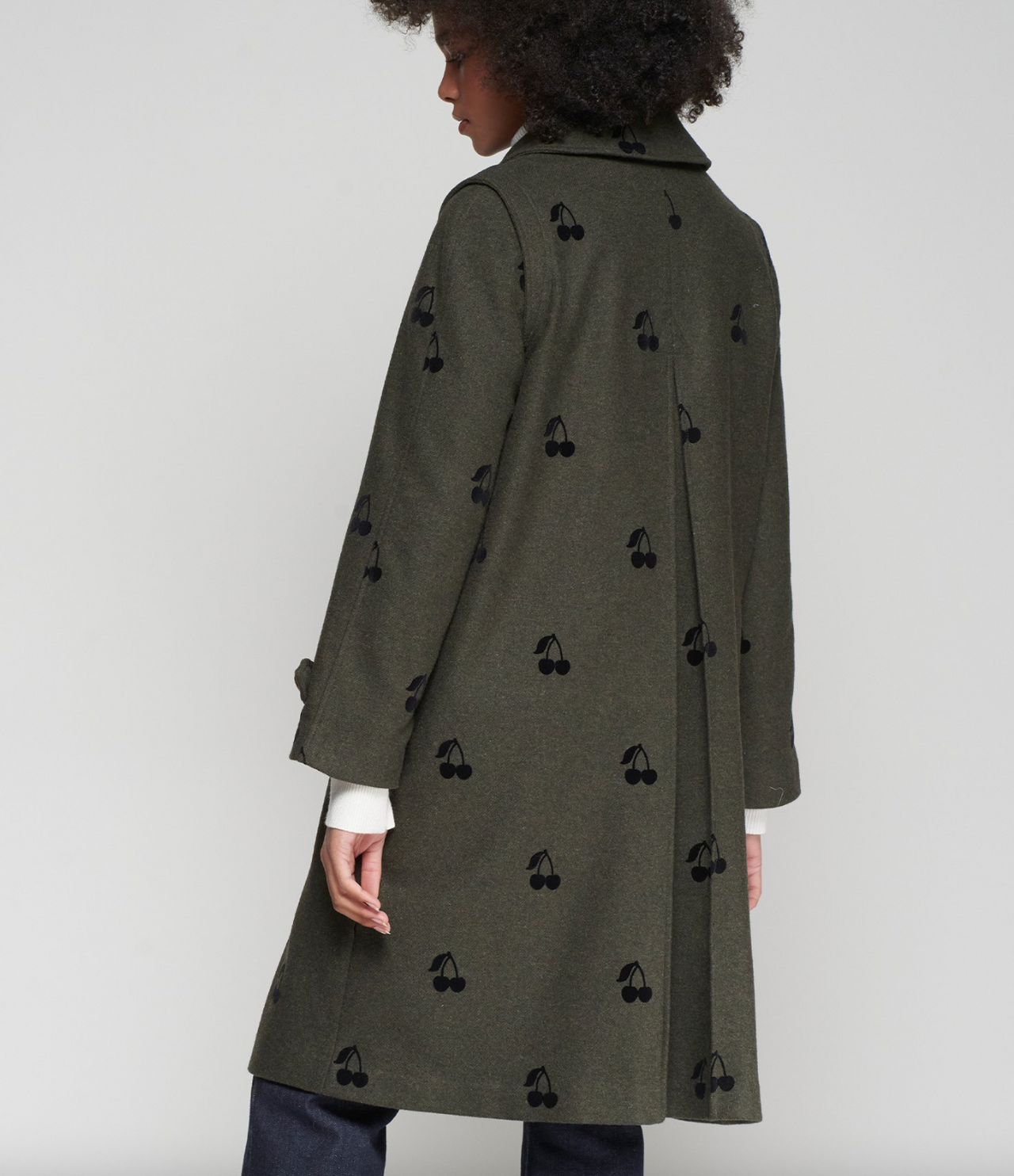 Cherry Printed Trench