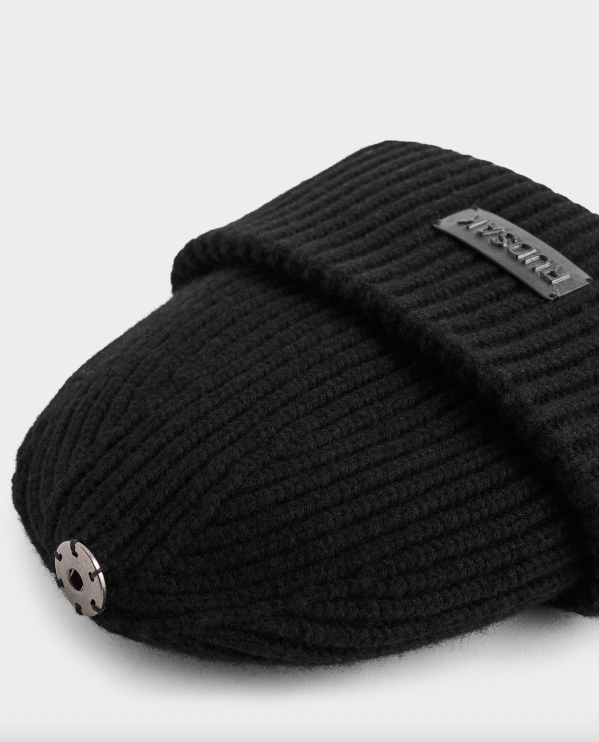 Dara Knit Fold Over Beanie with Pom Pom