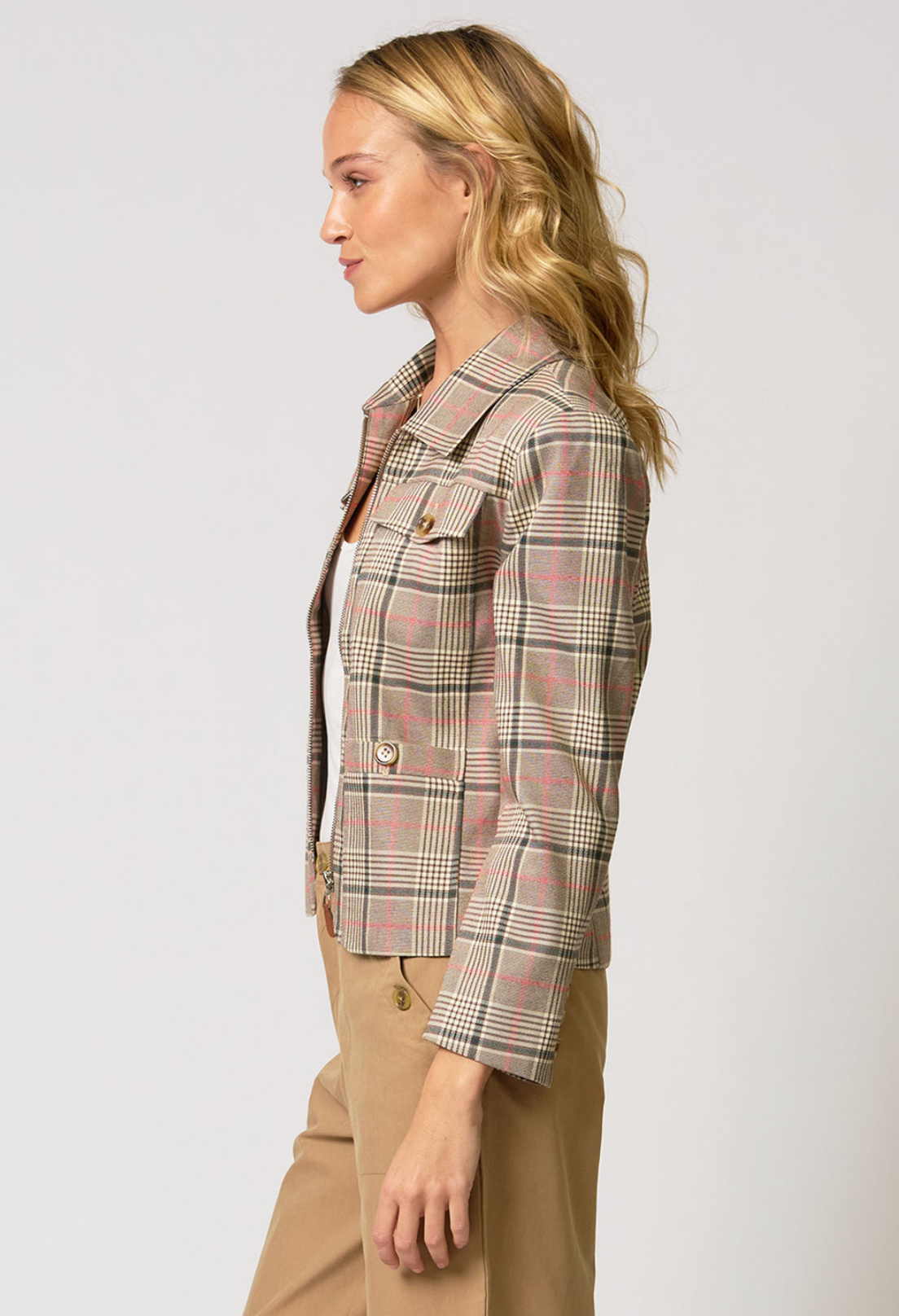 Dean Zip Up Pocketed Jacket