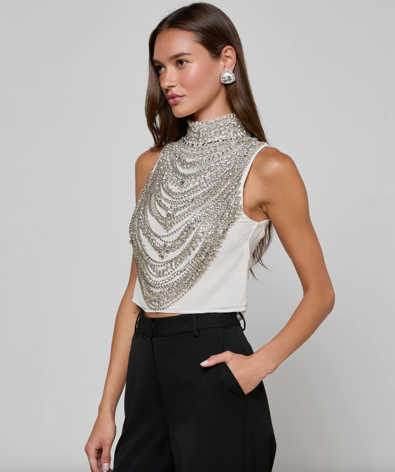 Yun Draped Crystal Tank