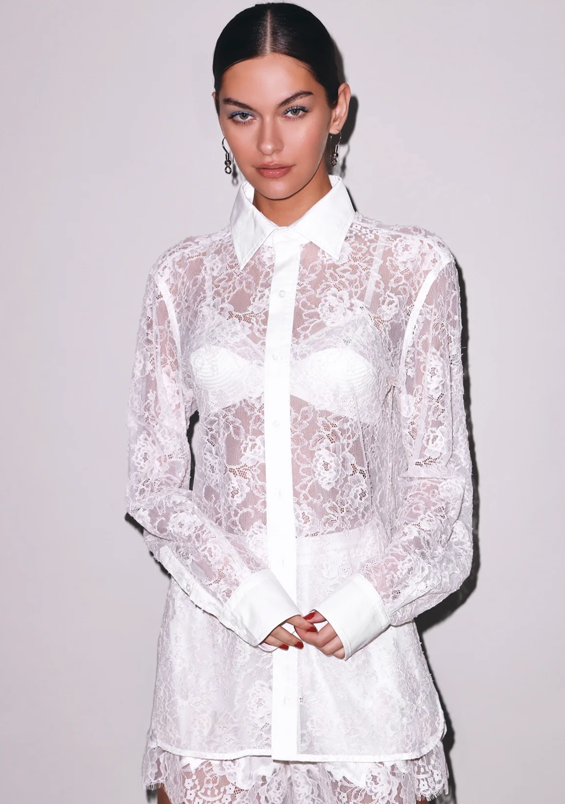 Juliet Lace Unisex Buttondown Shirt