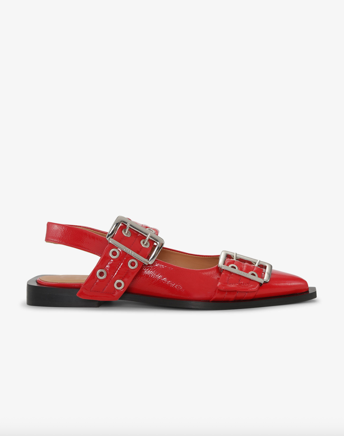 Feminine Buckle Ballerina Naplack