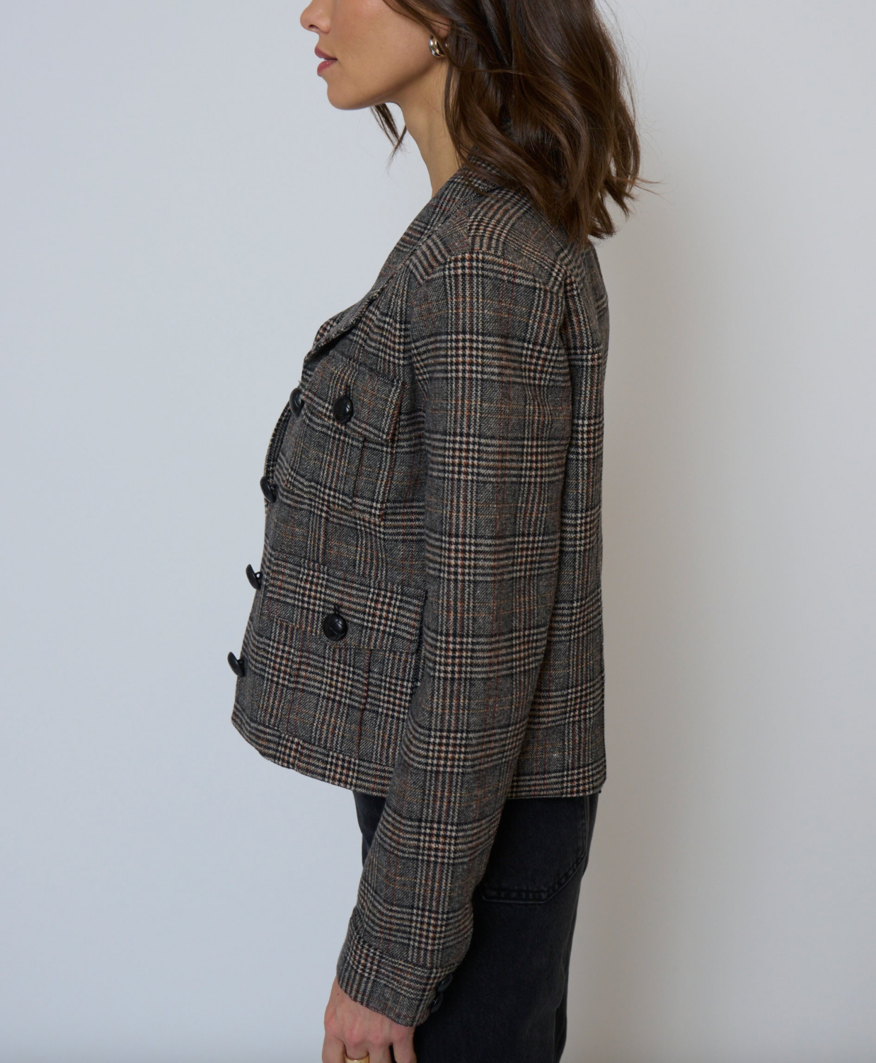 Eden Plaid Double Pocket Jacket