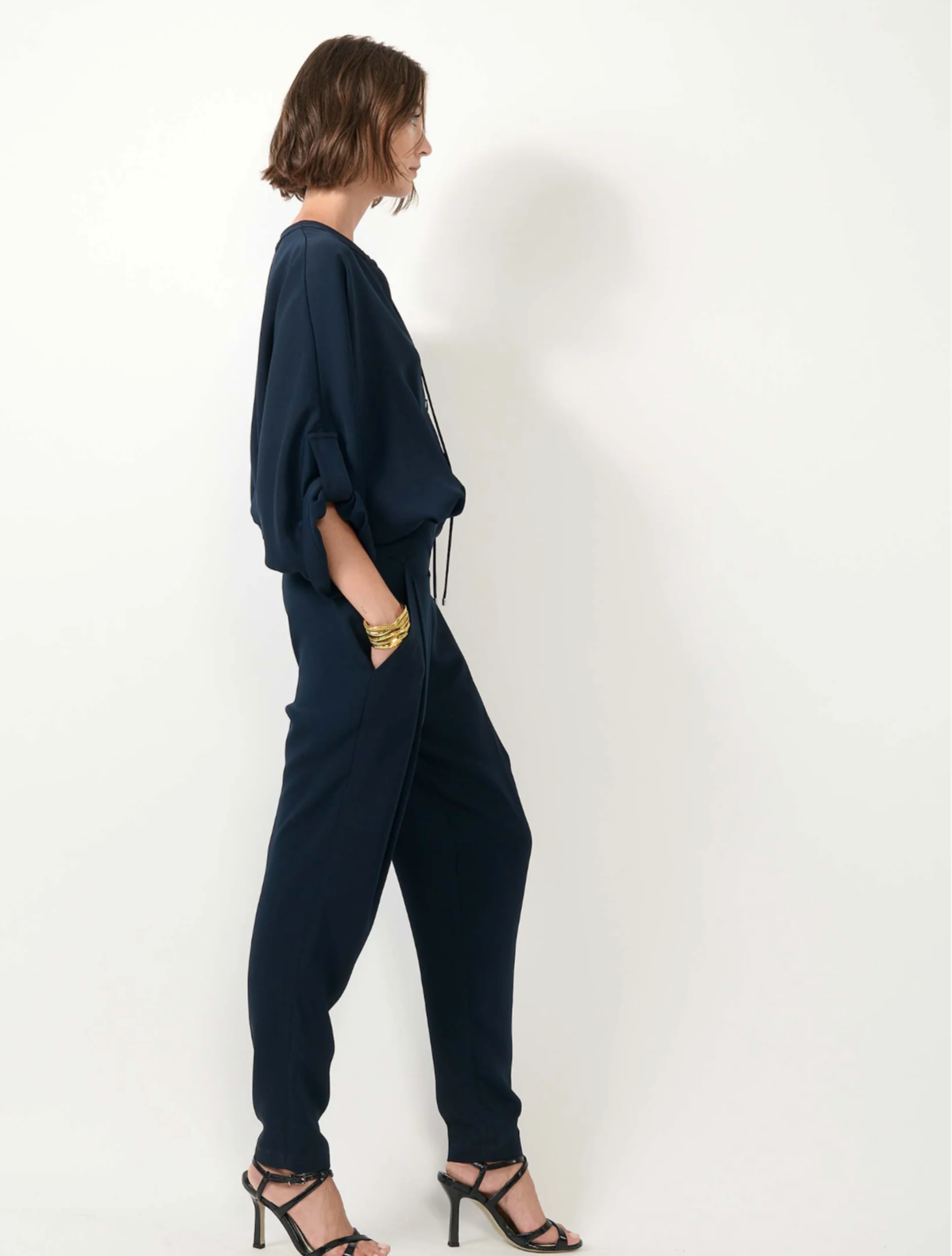 Tie Neck Jumpsuit