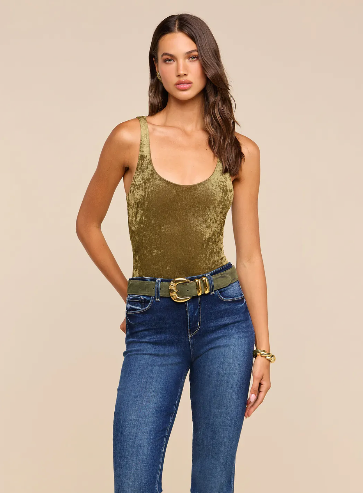 Kalea Scoop Neck Tank Bodysuit
