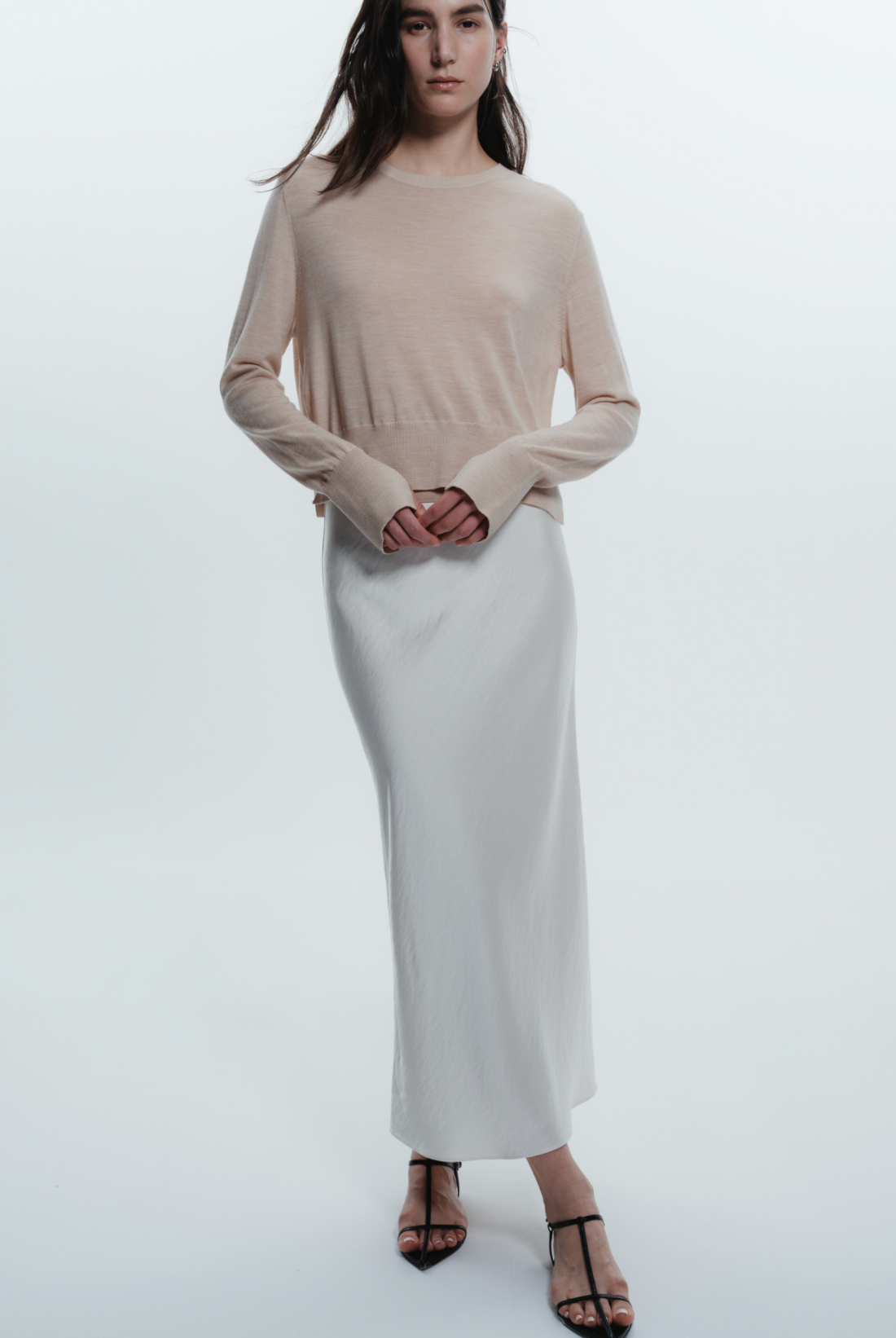 Talia Charmeuse Maxi Skirt