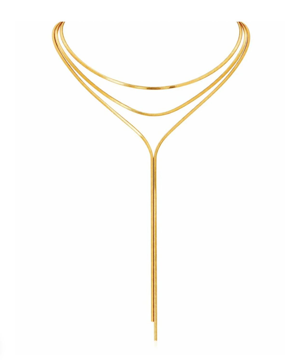 Elarina Layered Lariat Necklace