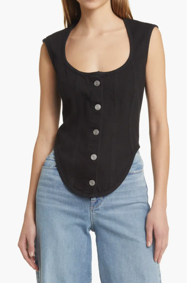 The Seamed Scoop Bustier