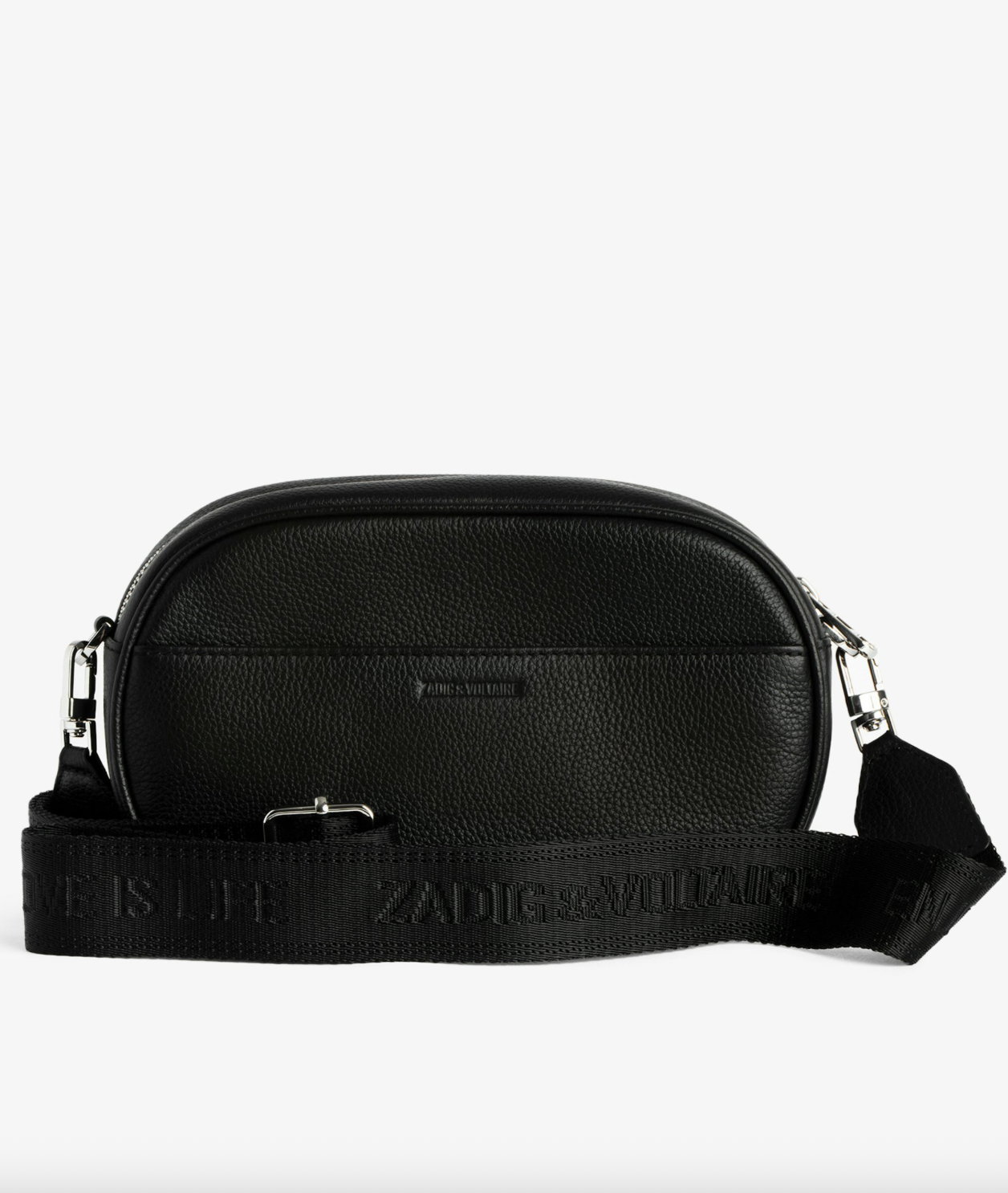 Rock with You Grained Leather Handbag