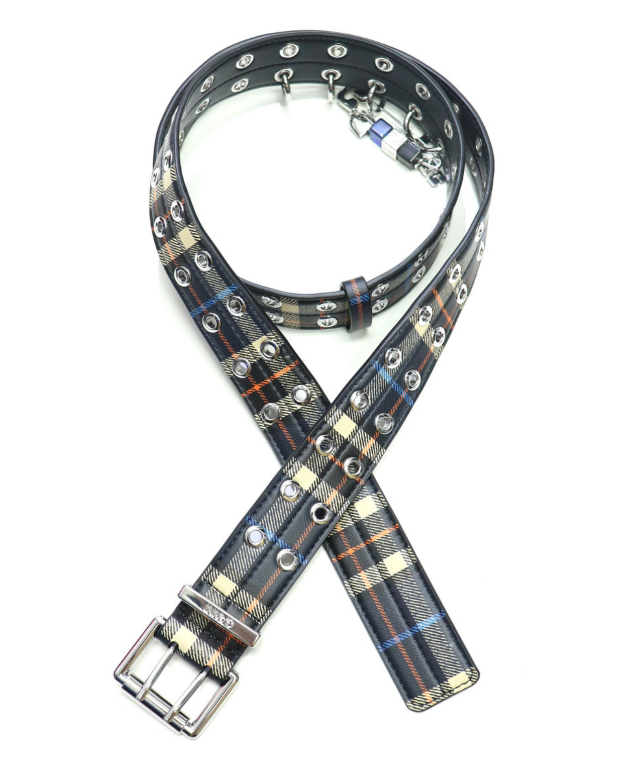 Double Eyelet Belt Check Safety Pin