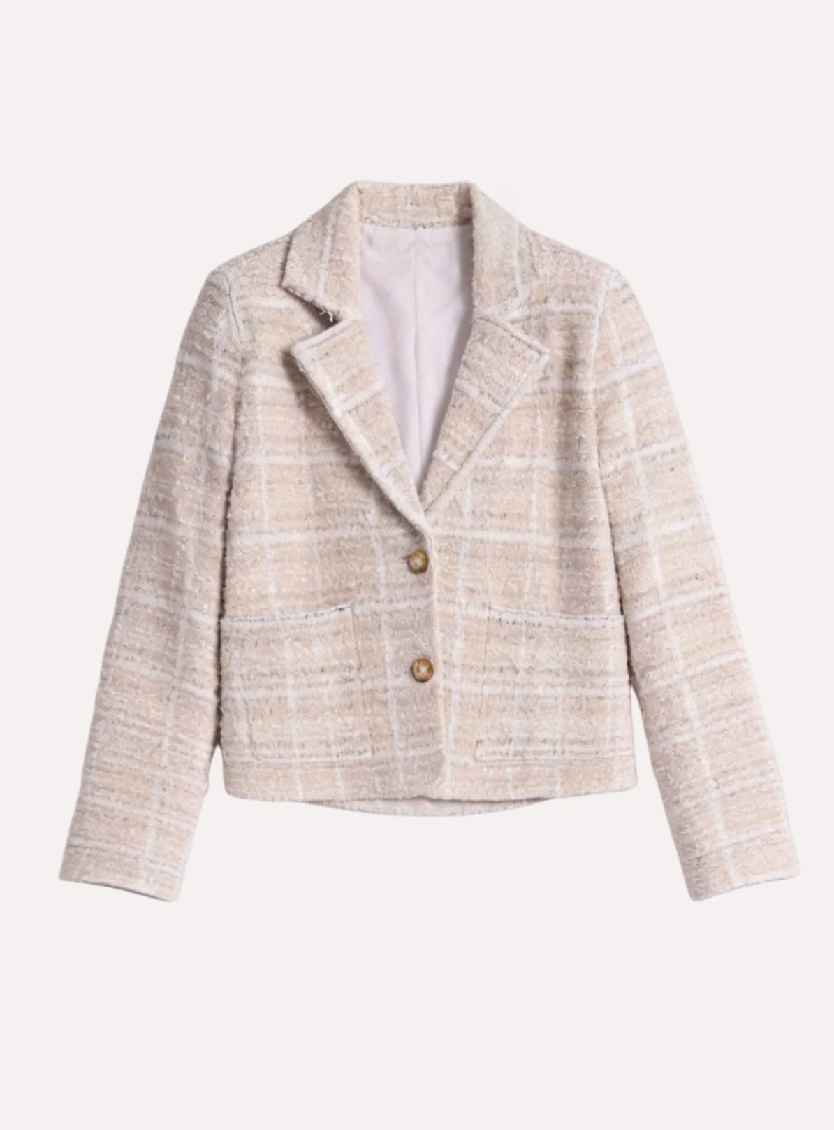 Viscose Tweed Shrunken Blazer
