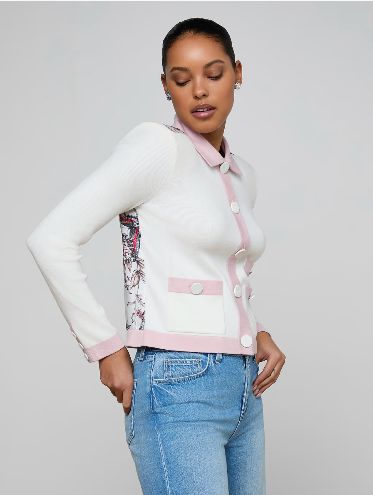 Nomi Satin Back Cardigan