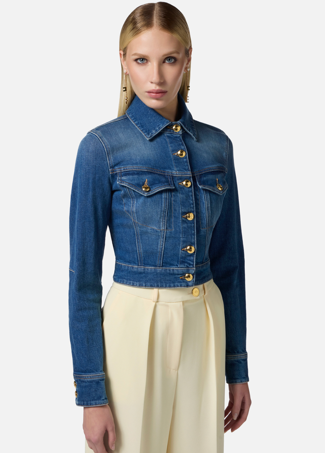 Cropped Denim Jacket