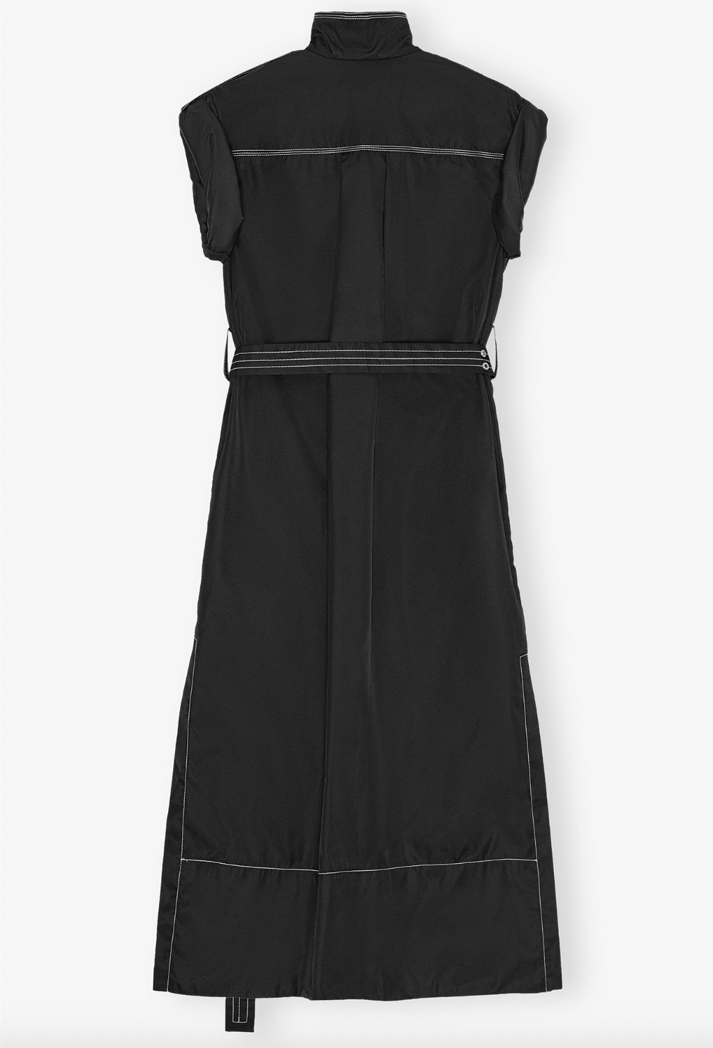 Duchesse Nylon Cowl Neck Long Dress