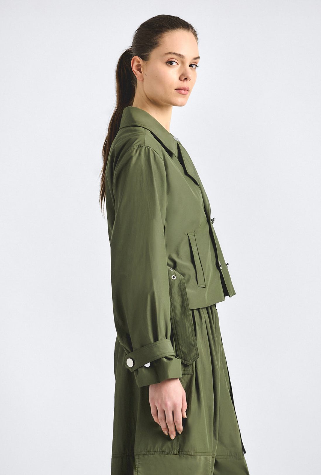 Renata Poplin Cropped Trence