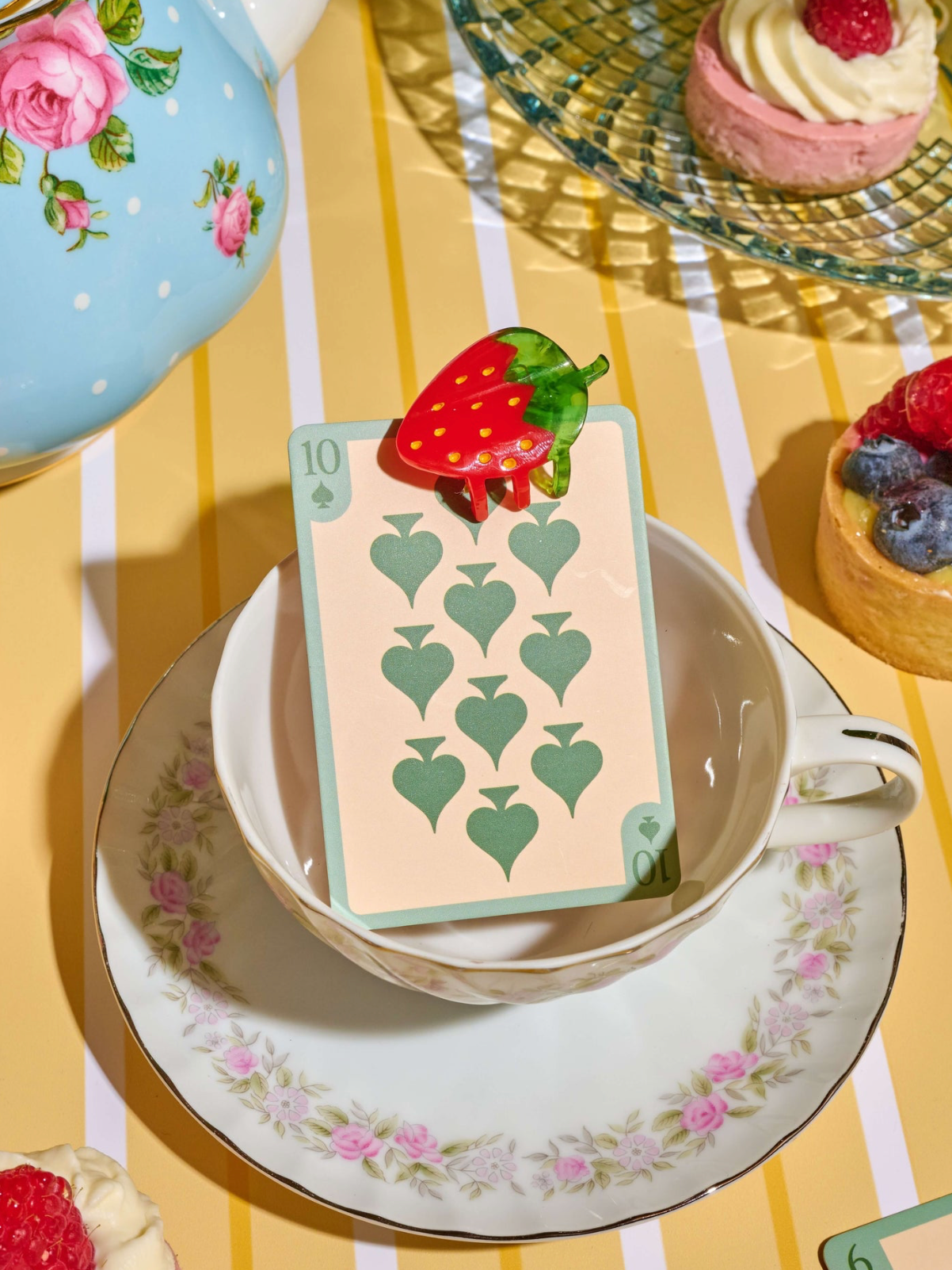 Mini Red Strawberry Hair Claw Clip