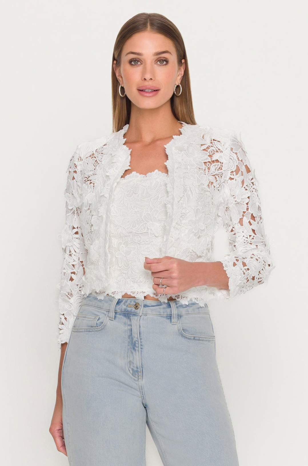 Myra 3D Butterfly Lace Jacket