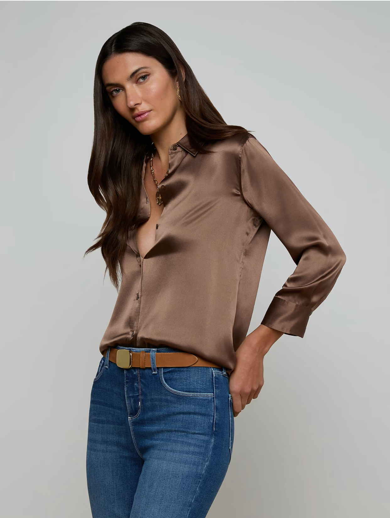 Blouse Dubouis Taille 44 - Coton 100%, Manches Longues, Motif Géométrique, Neuf Avec étiquettes