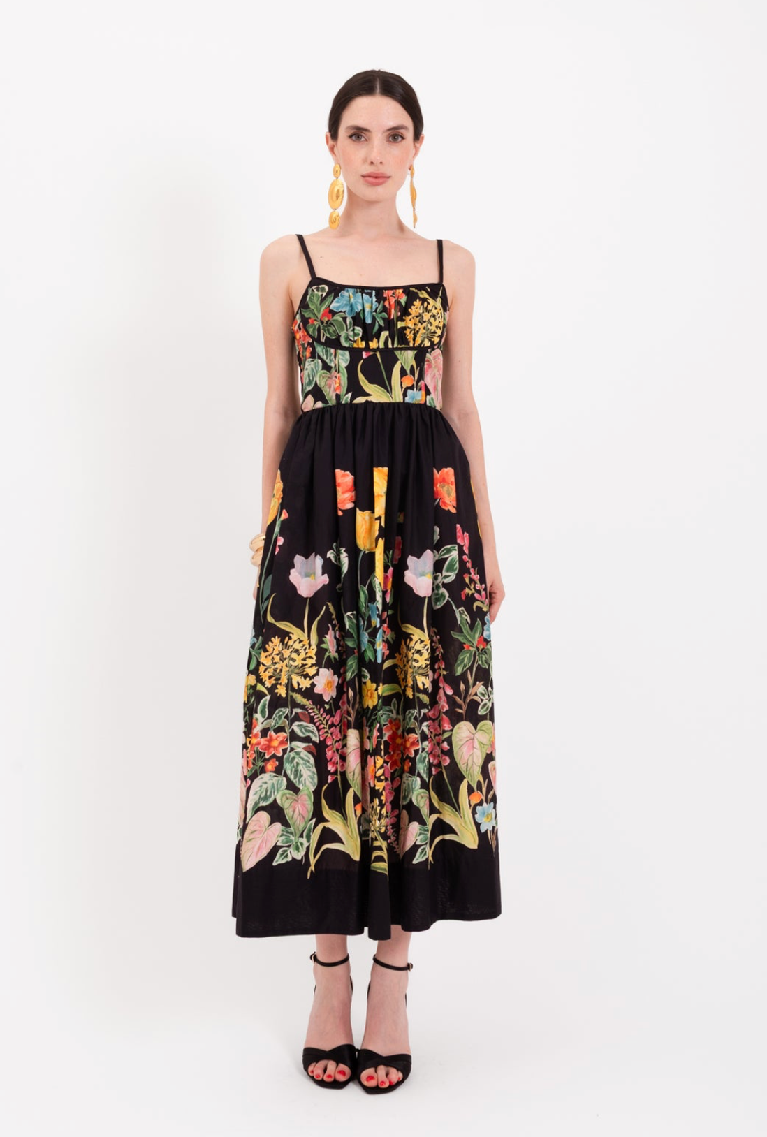 Printed Spaghetti Strap Dress