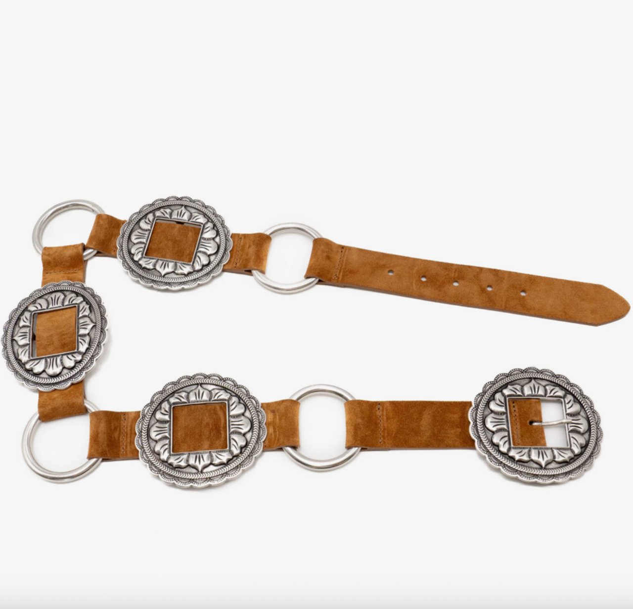 Silver Conchos Belt