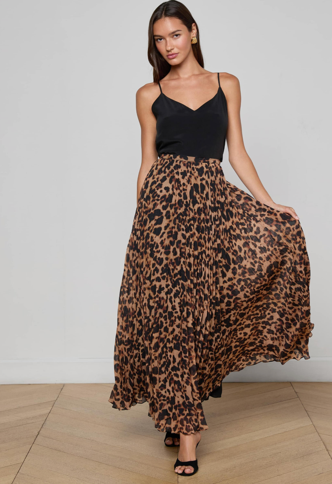 Torin Pleated Maxi Skirt