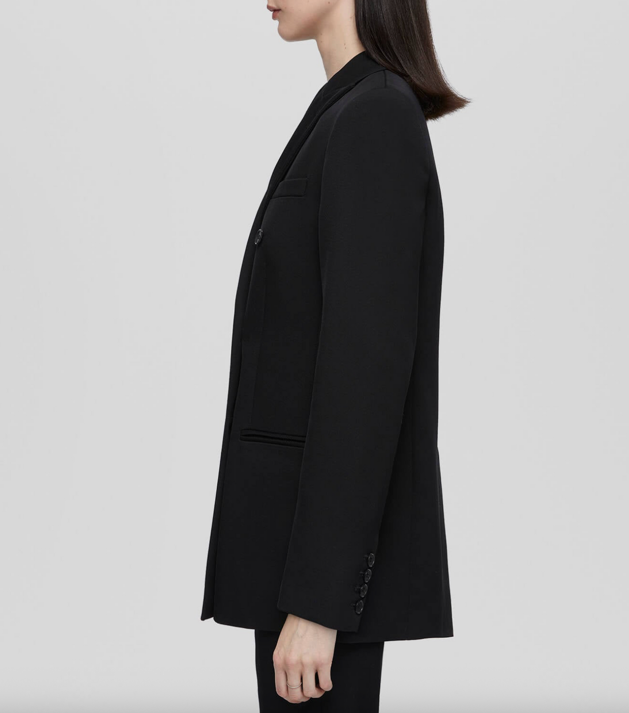 Double Breasted Long Blazer