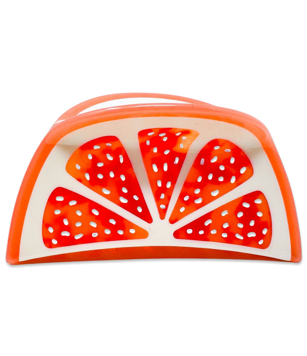 Large Grapefruit Slice Hair Claw Clip