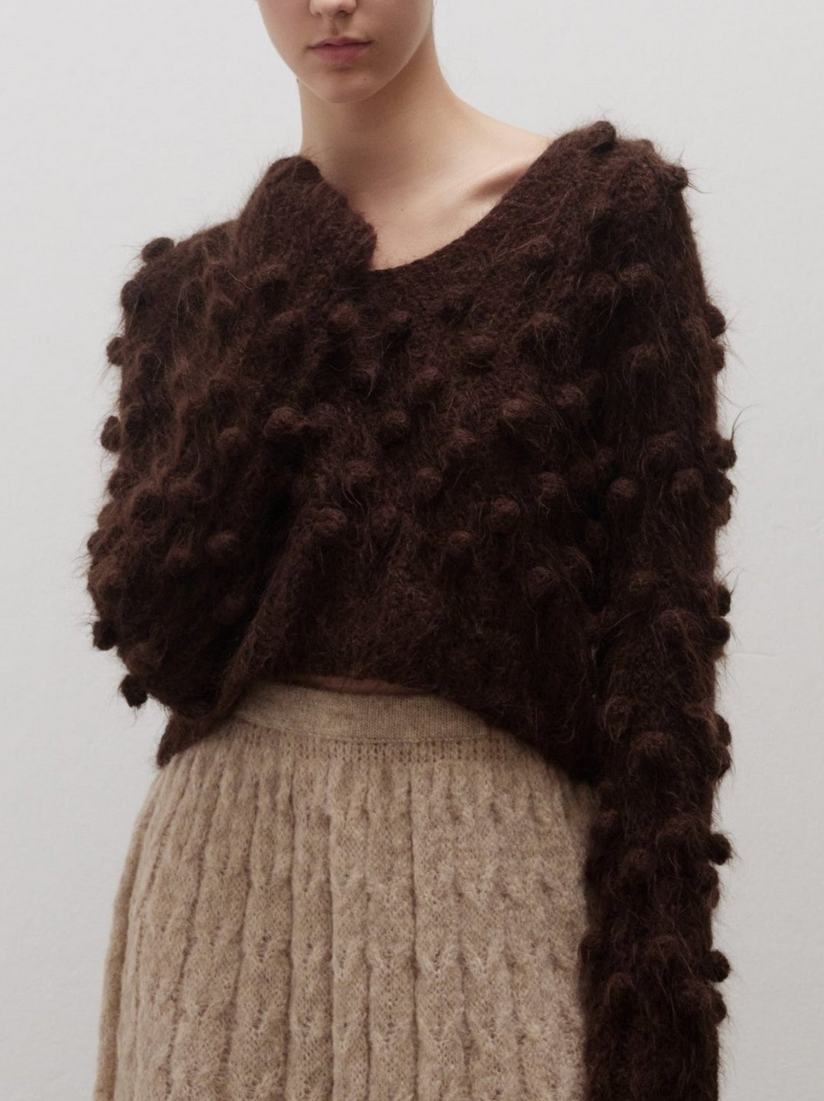 Tokoto V-Neck Textured Sweater